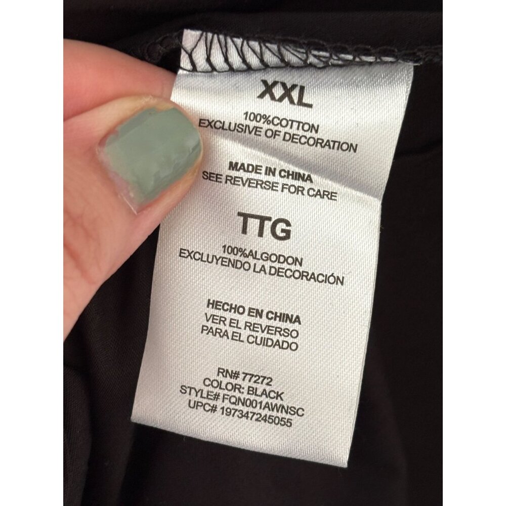 French Connection Black Puff Sleeve V-Neck Maxi Dress XXL Cotton Blend NWOT - Picture 9 of 13